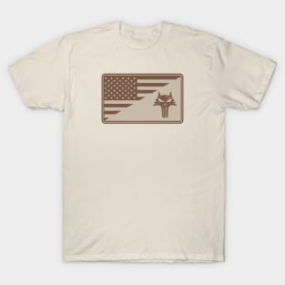 US K9 Handler Patch (desert subdued) T-Shirt